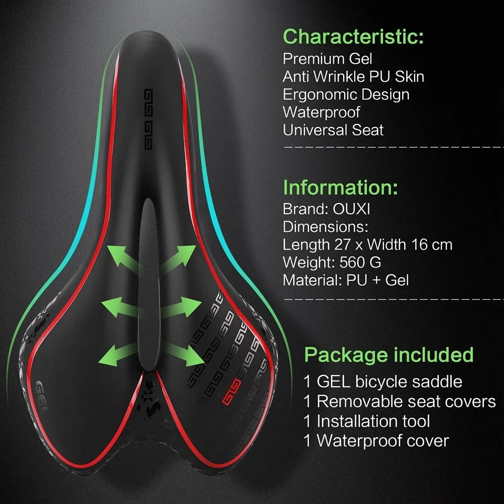 Comfortable Cycling Seat for Road and Mountain Bikes