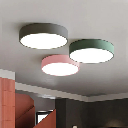 Simple Round Ceiling Lamp Modern Nordic Style - Luxicro