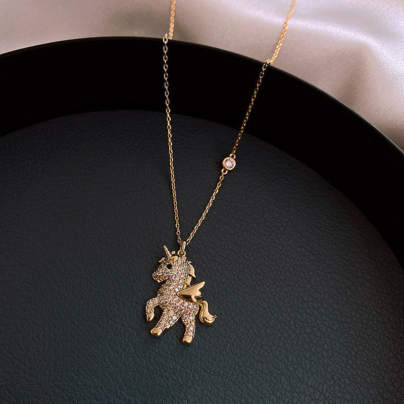 Beautiful Unicorn Pendant Necklace