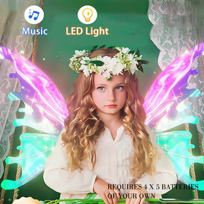 Vibrant LED Fairy Wing Decor Lights