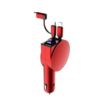 Compact 3-in-1 Quick Car Phone Charger