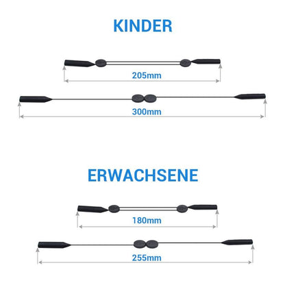 Soft Rubber Eyeglass Retainer Straps (2 Pack)