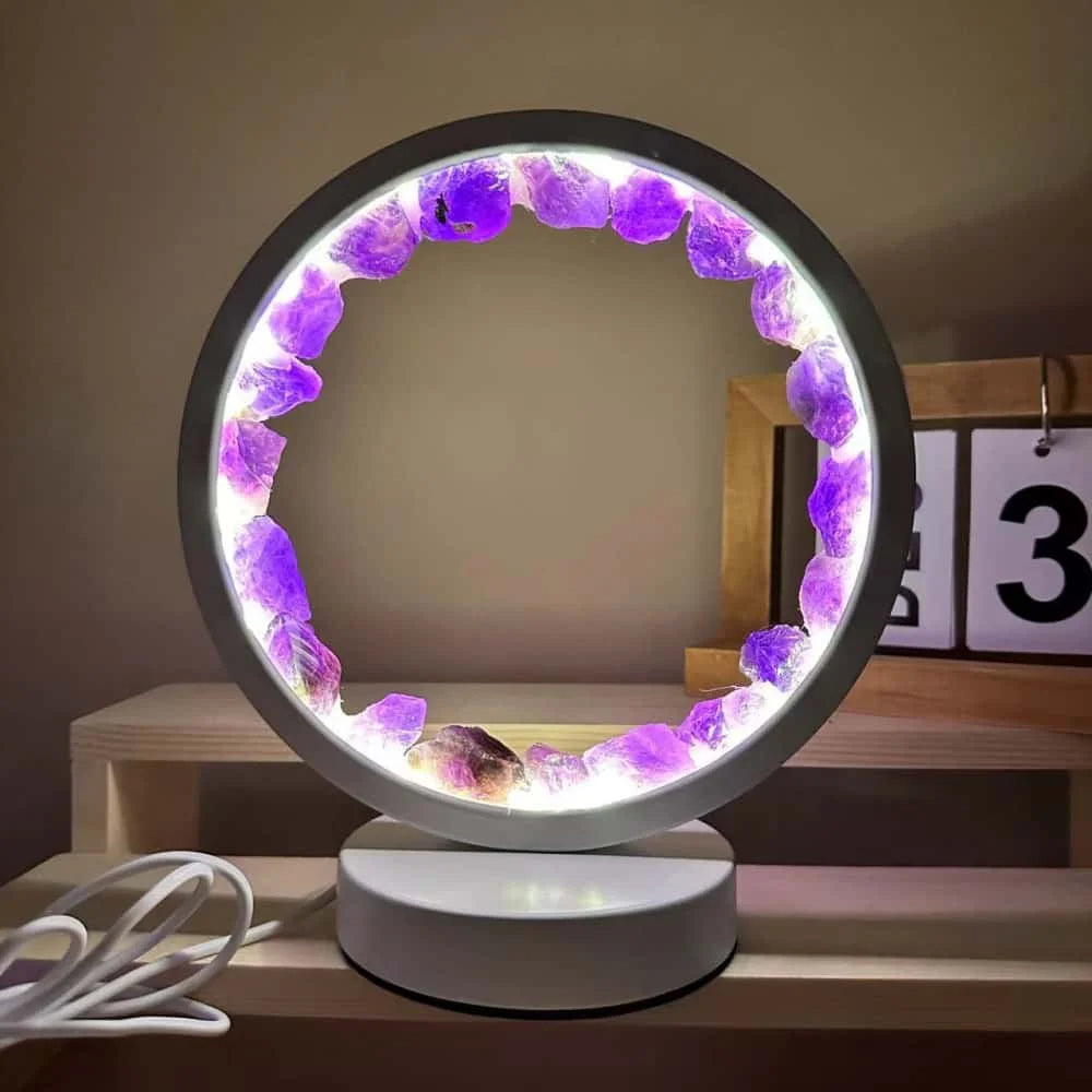 Calming Crystal Table Lamp with Soothing Glow