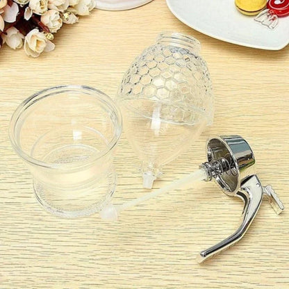Easy Pour Honey Dispenser with No Drip Design