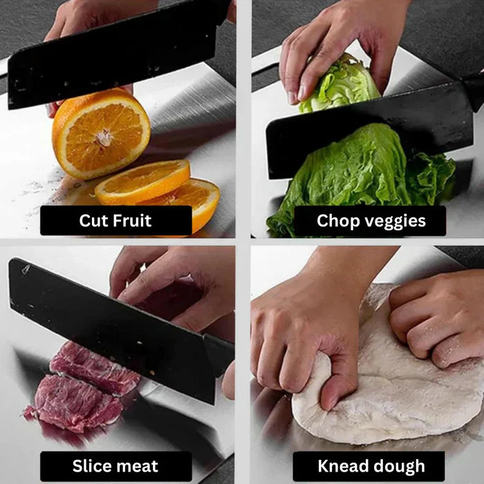 Hygienic Metal Cutting Board for Fresh Food Prep