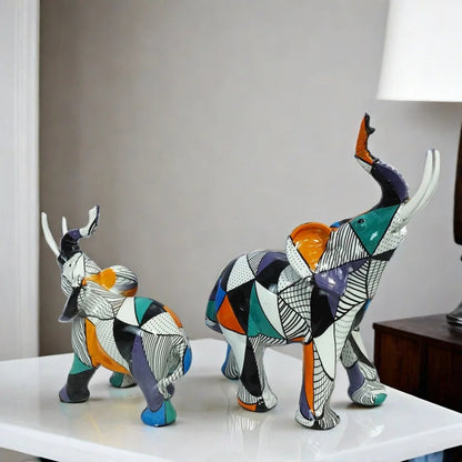 Unique Modern Elephant Decor Figure - Luxicro