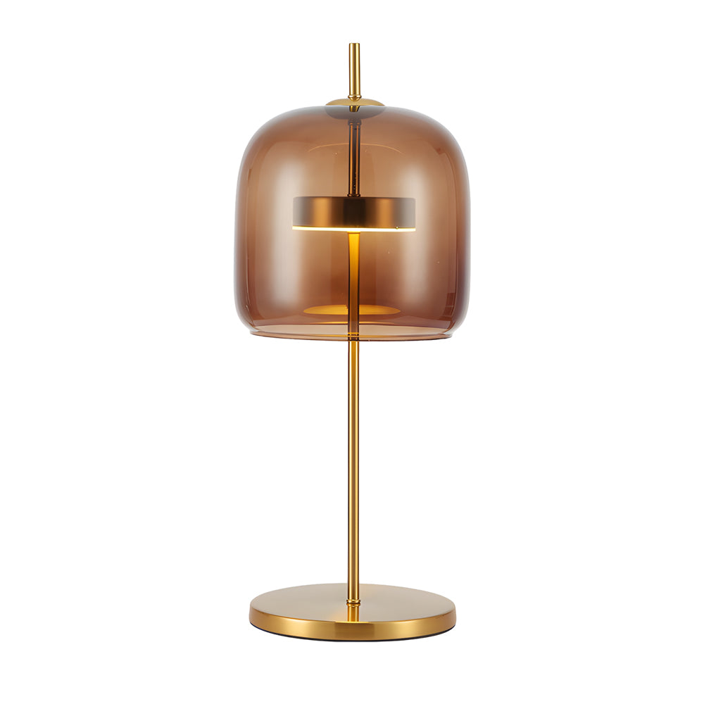 Warm Glow Glass Desk Lamp for Cozy Home Decor