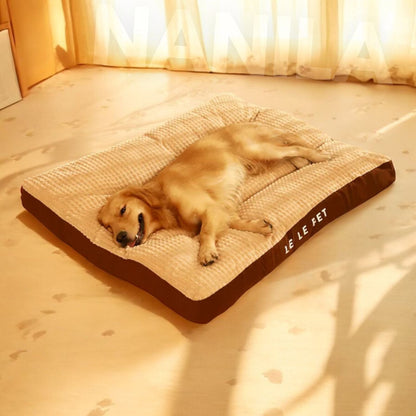 Plush Orthopedic Dog Bed - Durable Foam and Washable Cover - Luxicro