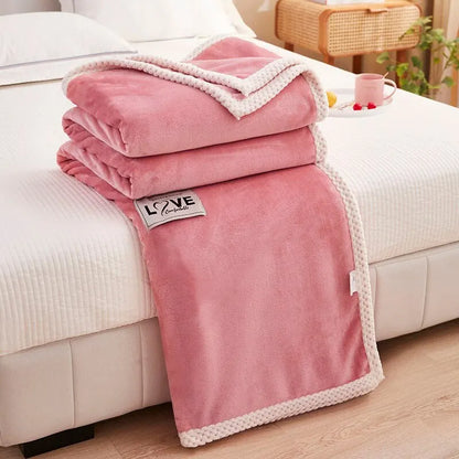 Cozy Lightweight Rose Blanket