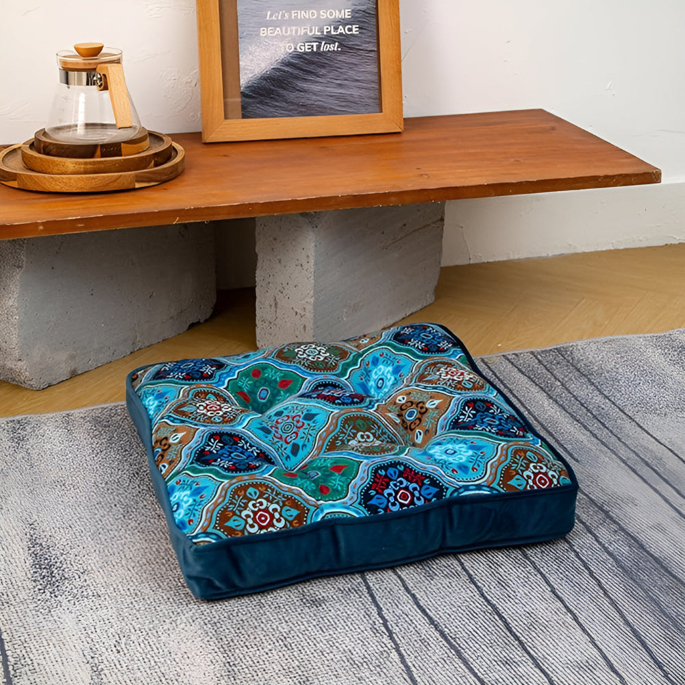 Bohemian Style Tied Pillow Cushion