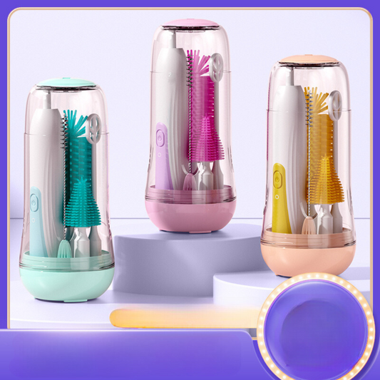 Baby Bottle Brush Cleaner 6 in 1 Set - Luxicro