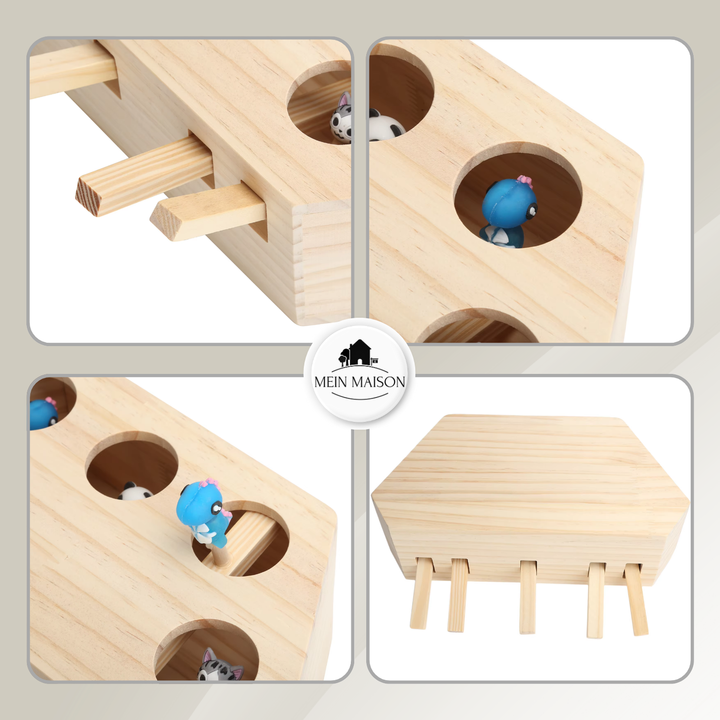 Fun Wooden Cat Play Center