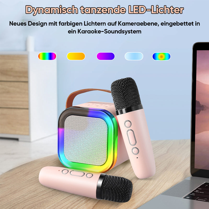 Portable Kid Friendly Karaoke System with Microphone