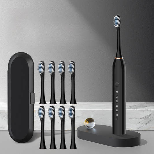 Cordless Power Toothbrush with 5 Modes and Extra Heads - Luxicro