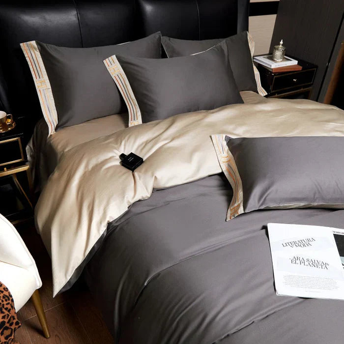 Soft Embroidered Cotton Bed Sheet Set
