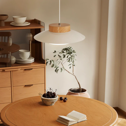 Simple White Pendant Dining Light