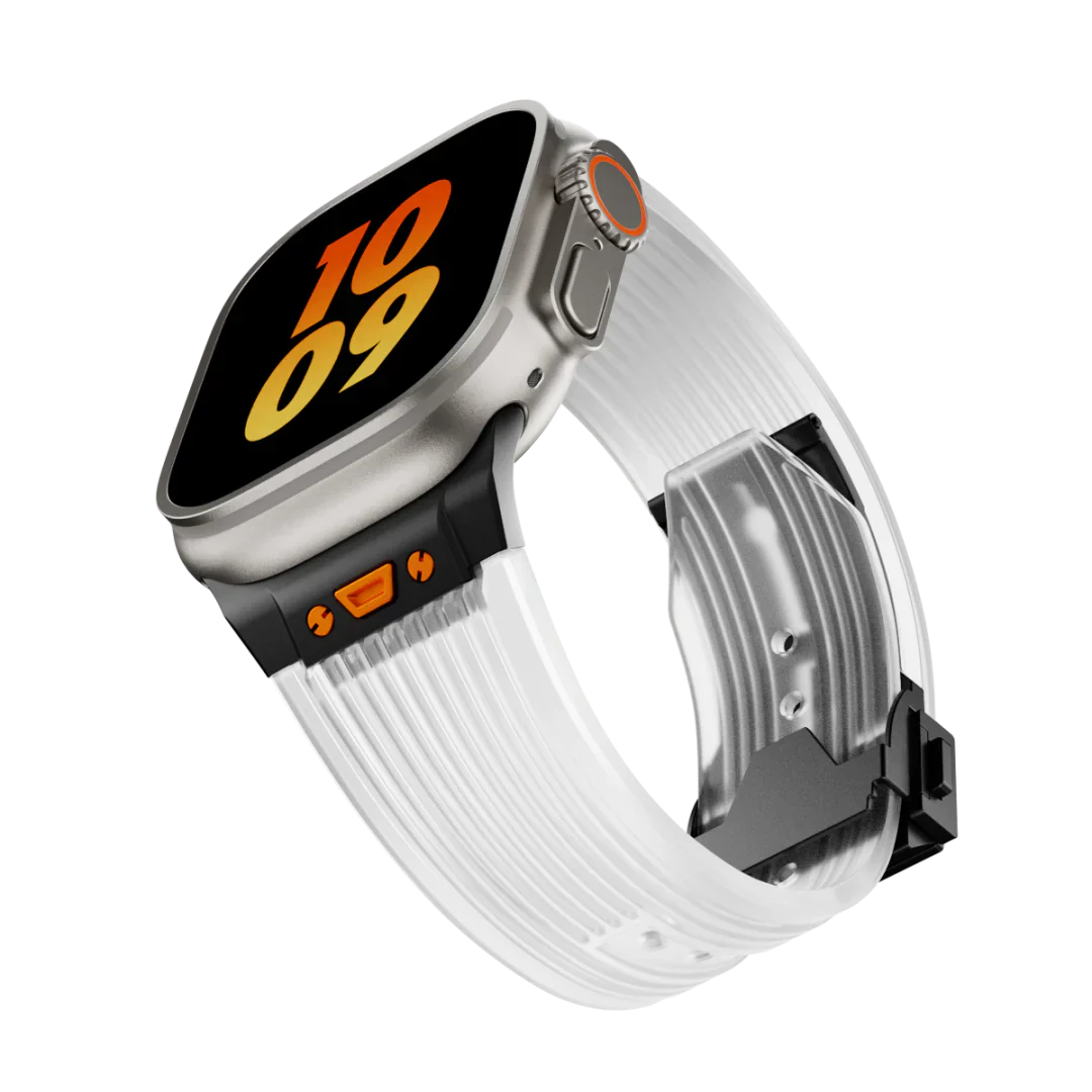 Clear Flexible Apple Watch Strap