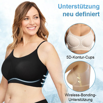 Slim Cooling Bra Made of Breathable Silk Fabric
