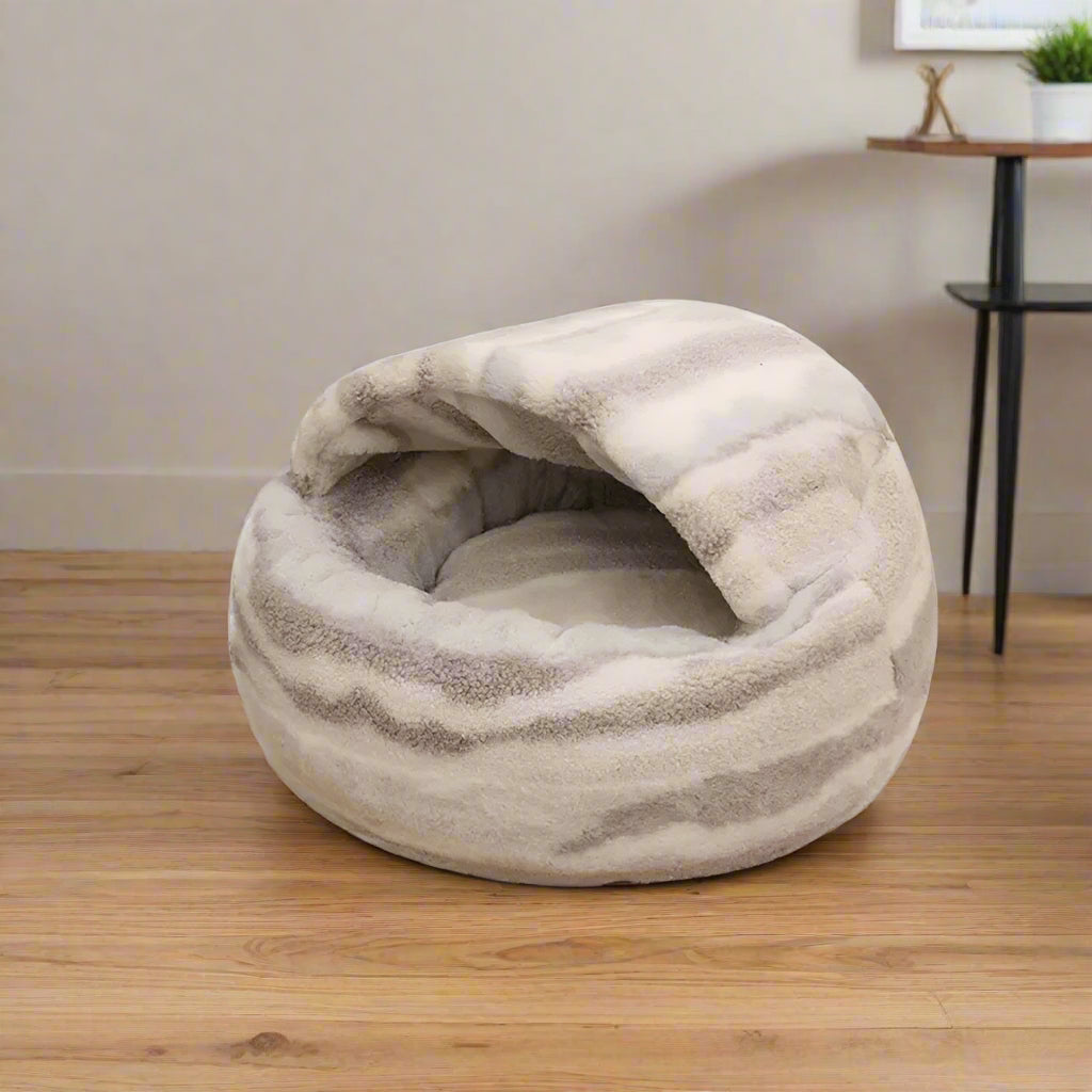 Luxurious Stone Pattern Dog Bed