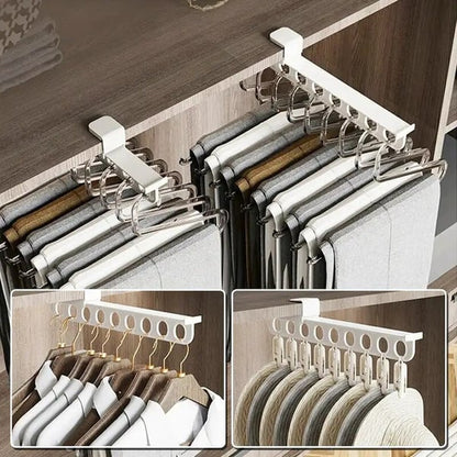 Space Saving Slide Out Closet Organizer Rack