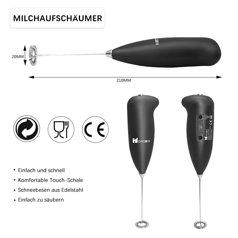 Compact Automatic Milk Frother in Stainless Steel