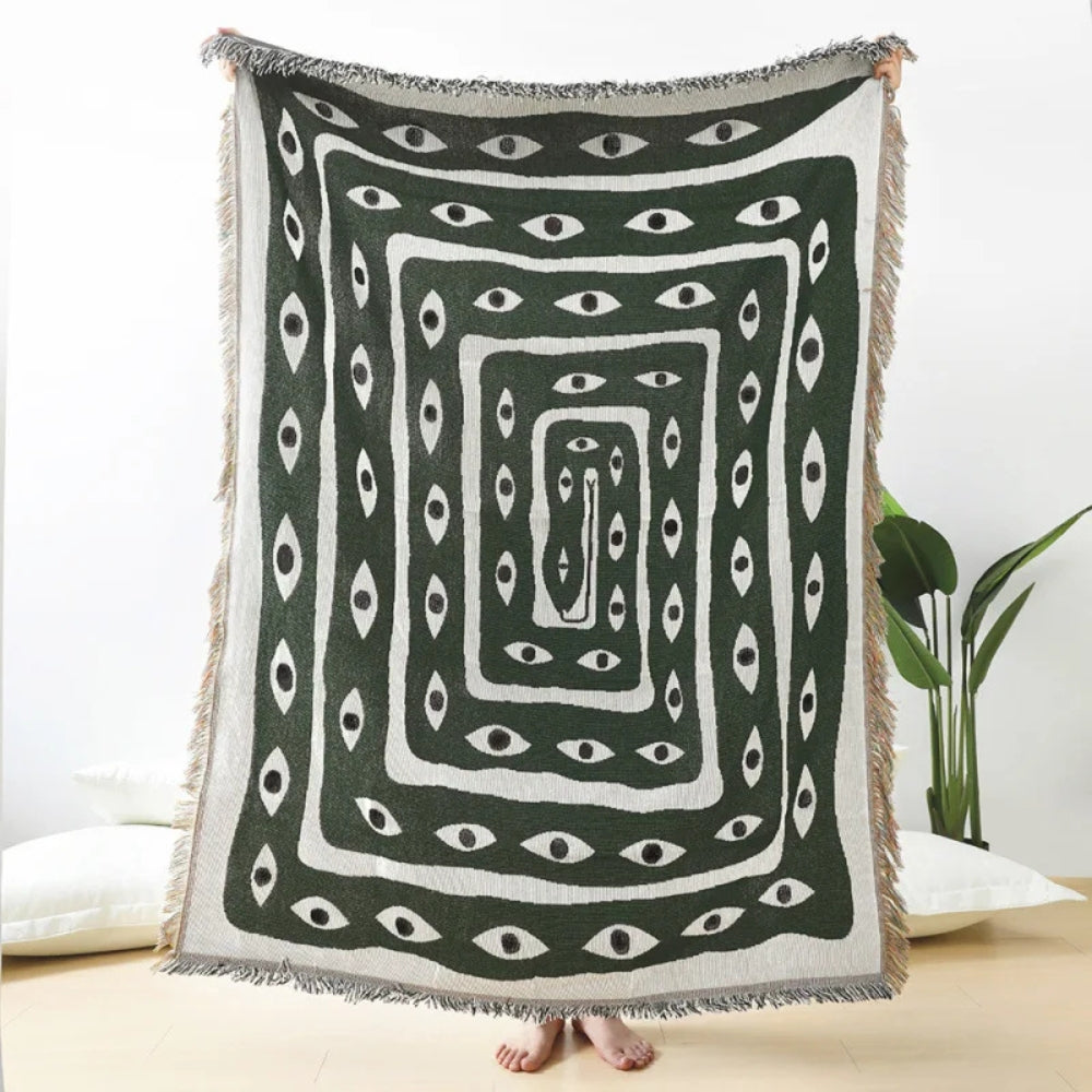 Cozy Maze Pattern Throw Blanket - Luxicro
