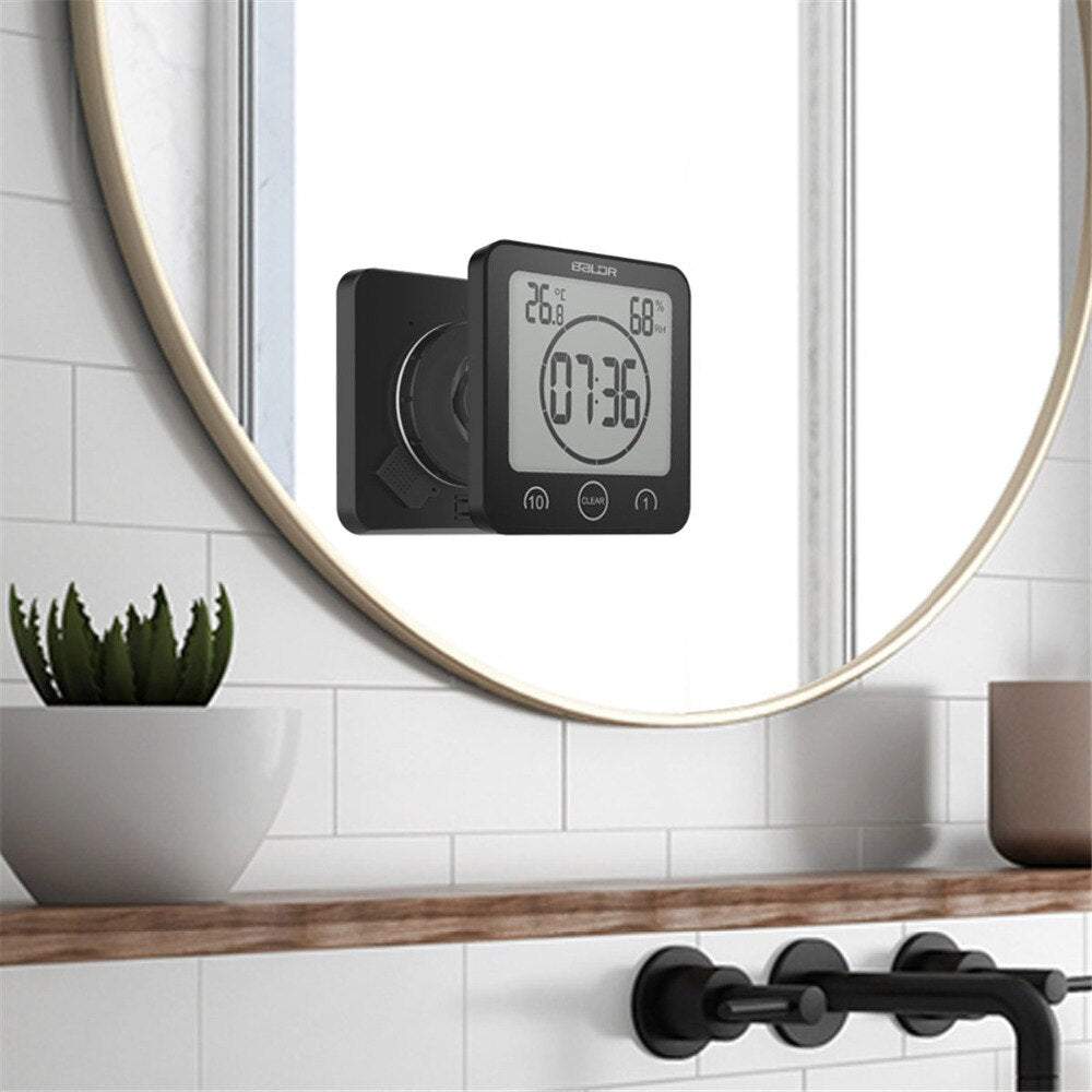 Showerproof AM FM Radio Alarm Clock