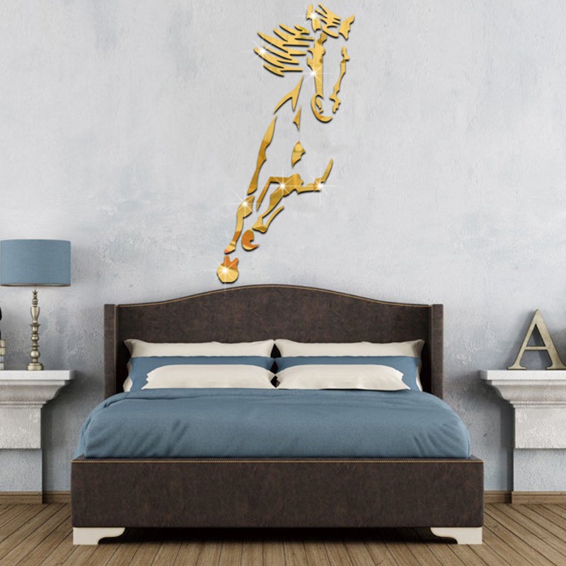 Beautiful Horse Wall Mirror Sticker Decor