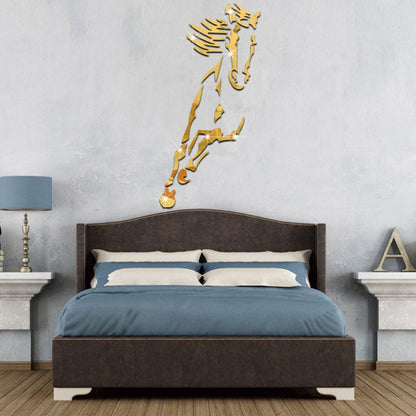 Beautiful Horse Wall Mirror Sticker Decor