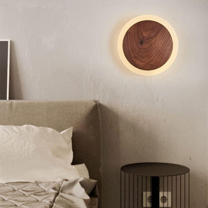 Rustic Wooden LED Ceiling Light Fixture