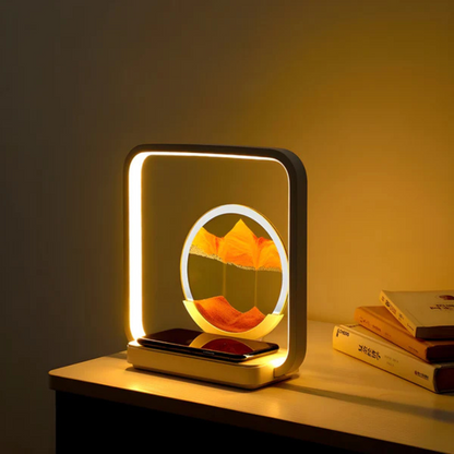Vibrant 3D LED Desk Lamp with Kinetic Sand Effect