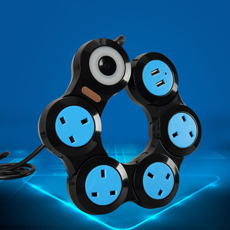 Space Saving Multiple Outlet Power Strip - Luxicro