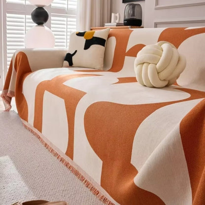 Plush Chenille Couch Slipcover