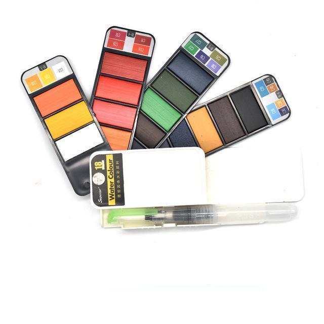 Compact Travel Watercolor Painting Set - Luxicro