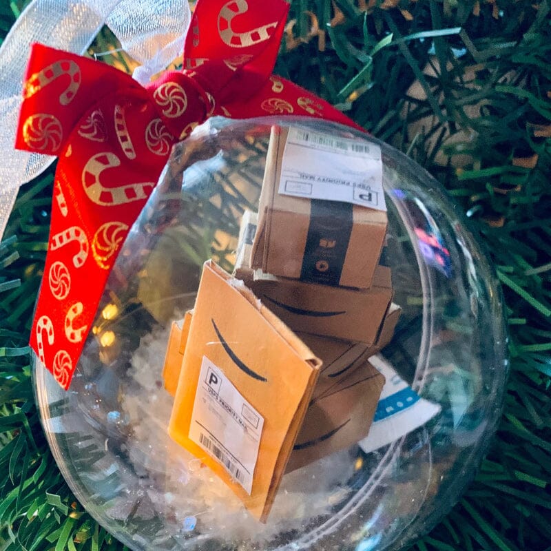 Sparkling Transparent Holiday Ball Decoration