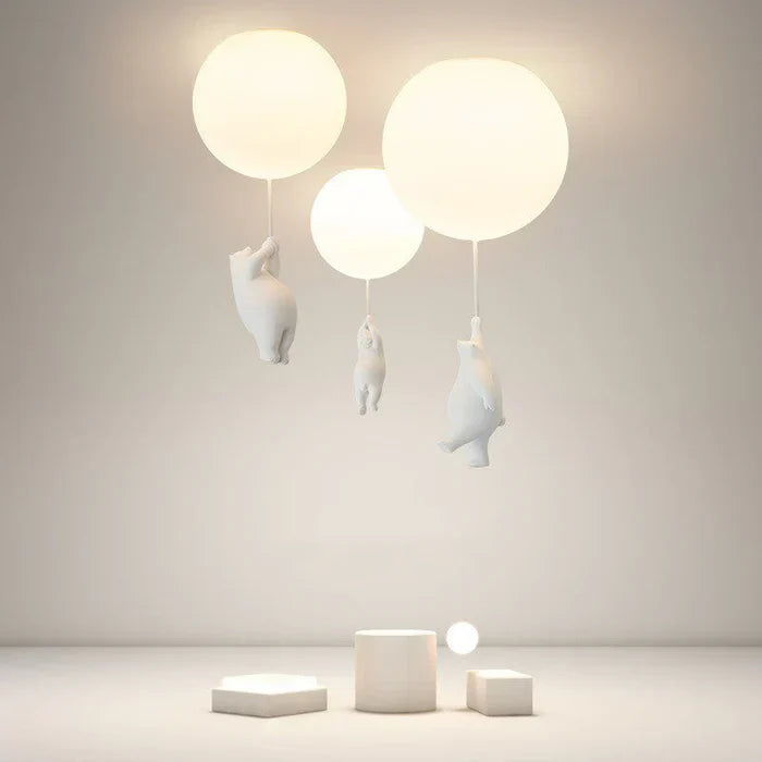 Cute Kids Cloud Lamp with Bear Design - Luxicro