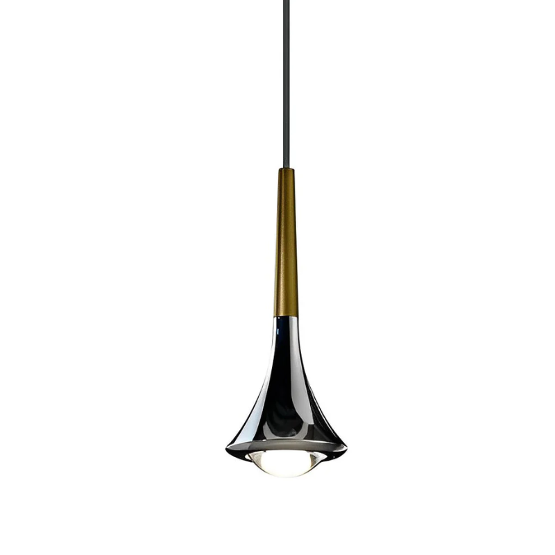 Modern Chrome Hanging Pendant Lamp