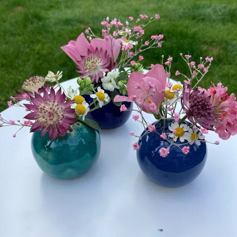 Unique Handmade Perforated Vase Table Decor