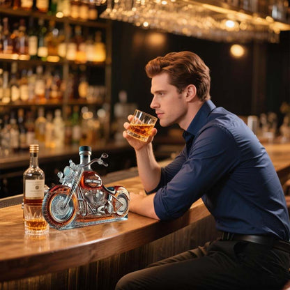 Unique Vintage Harley Davidson Liquor Bottle