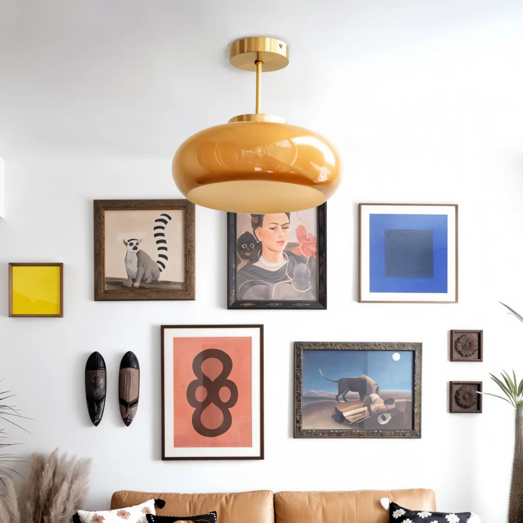 Vintage Gold Hanging Lamp