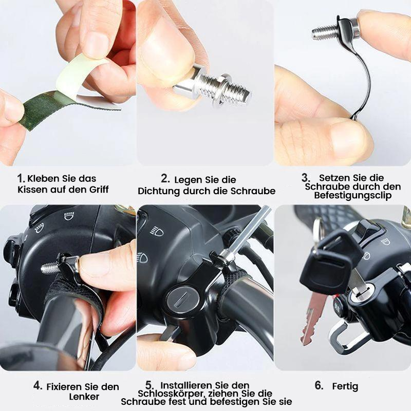 Premium Motorcycle Helmet Anti Theft Lock