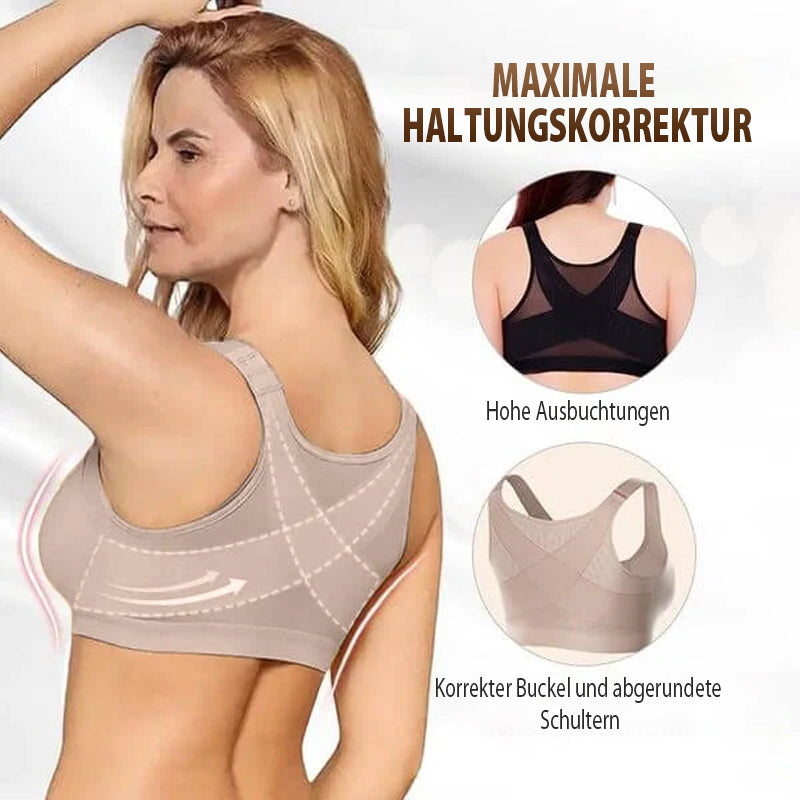 Supportive Athletic Bra with Customizable Straps - Luxicro