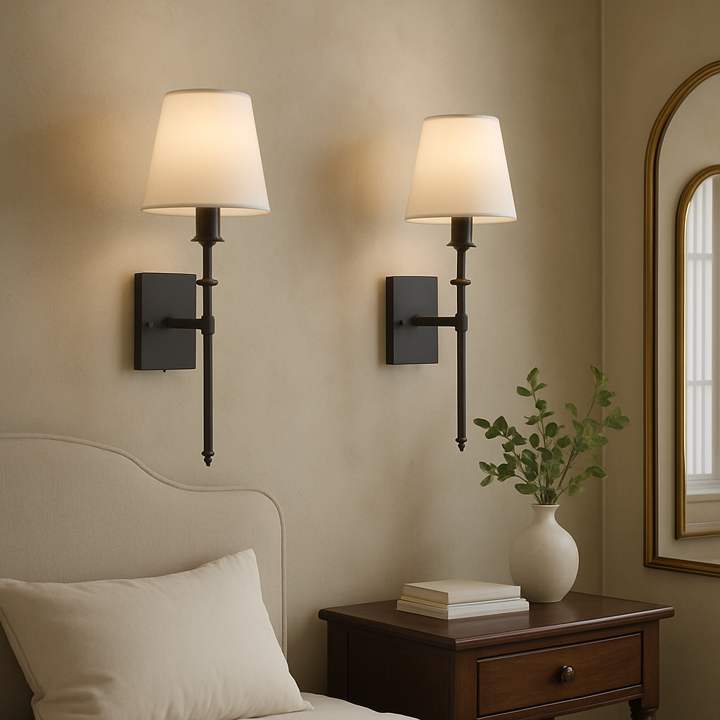 Traditional 2-Light Hardwired Wall Sconce - Luxicro