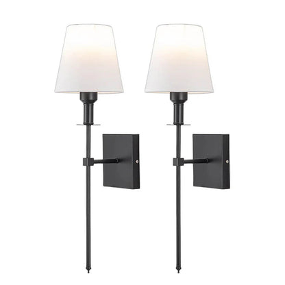 Classic 2 Pack Plug in Wall Lamps