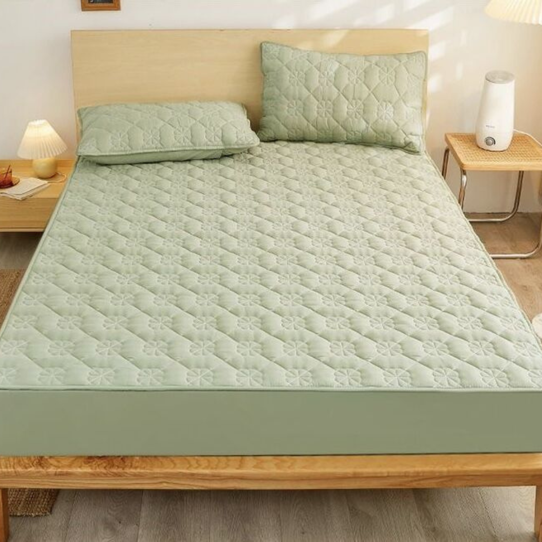 Breathable Bed Protector and Pillowcase Set