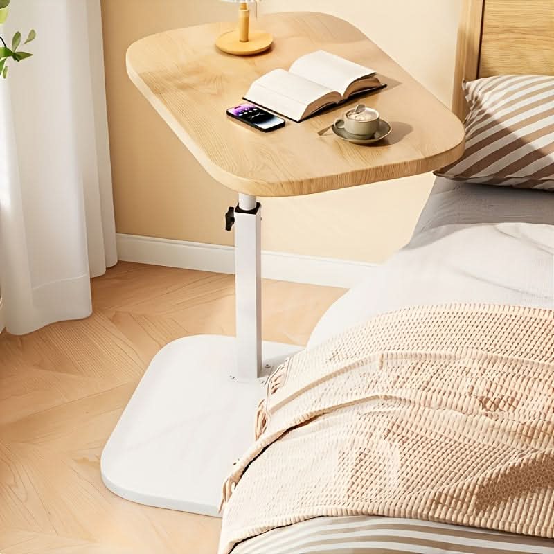 Compact Wooden Sofa Table with Metal Frame