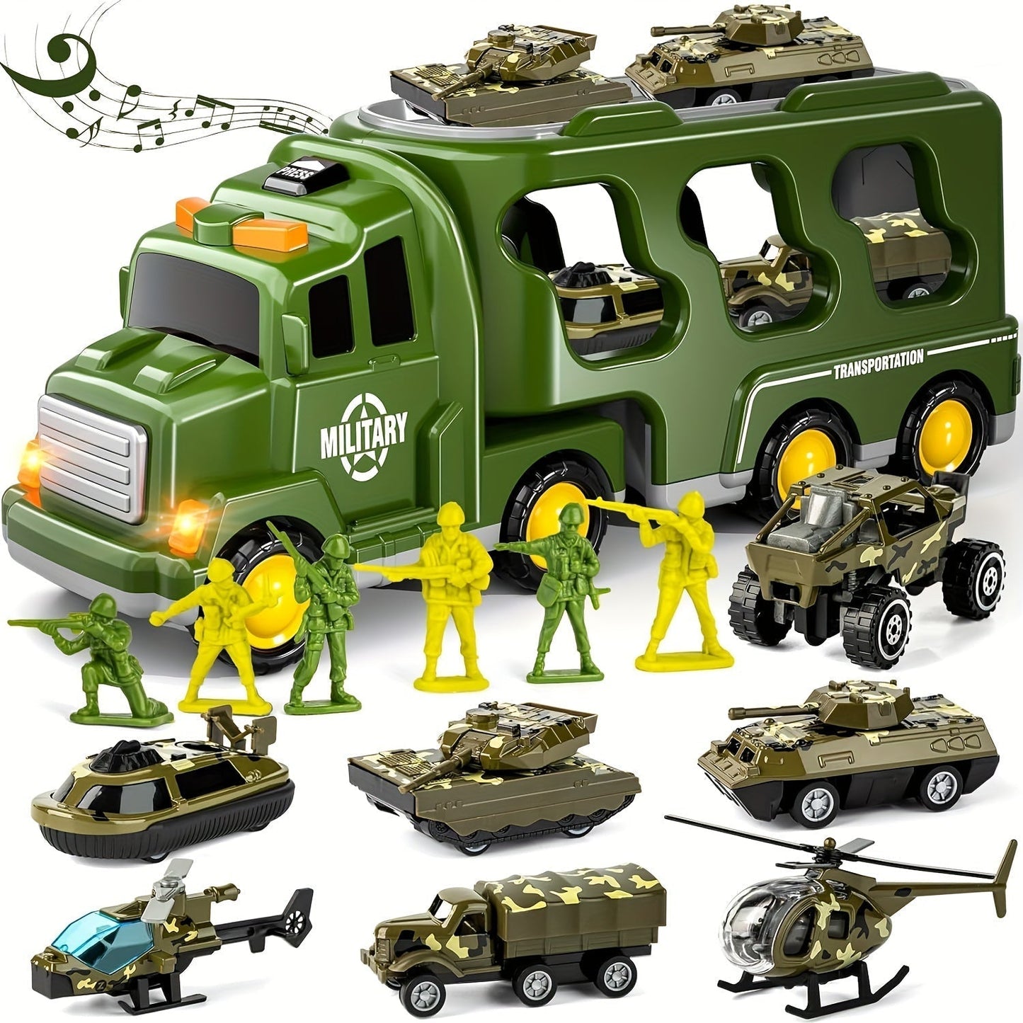 Ultimate Military Action Playset with 14 Vehicles
