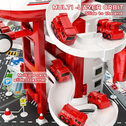 Action Playset Fire Truck Airplane Toy