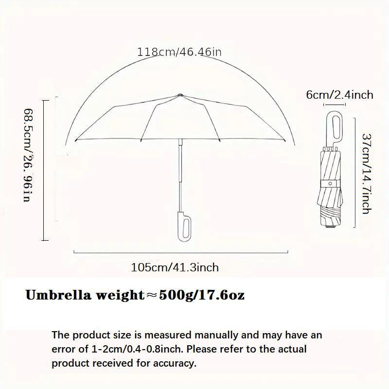Portable Windproof Umbrella with Comfort Grip Handle
