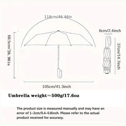 Portable Windproof Umbrella with Comfort Grip Handle